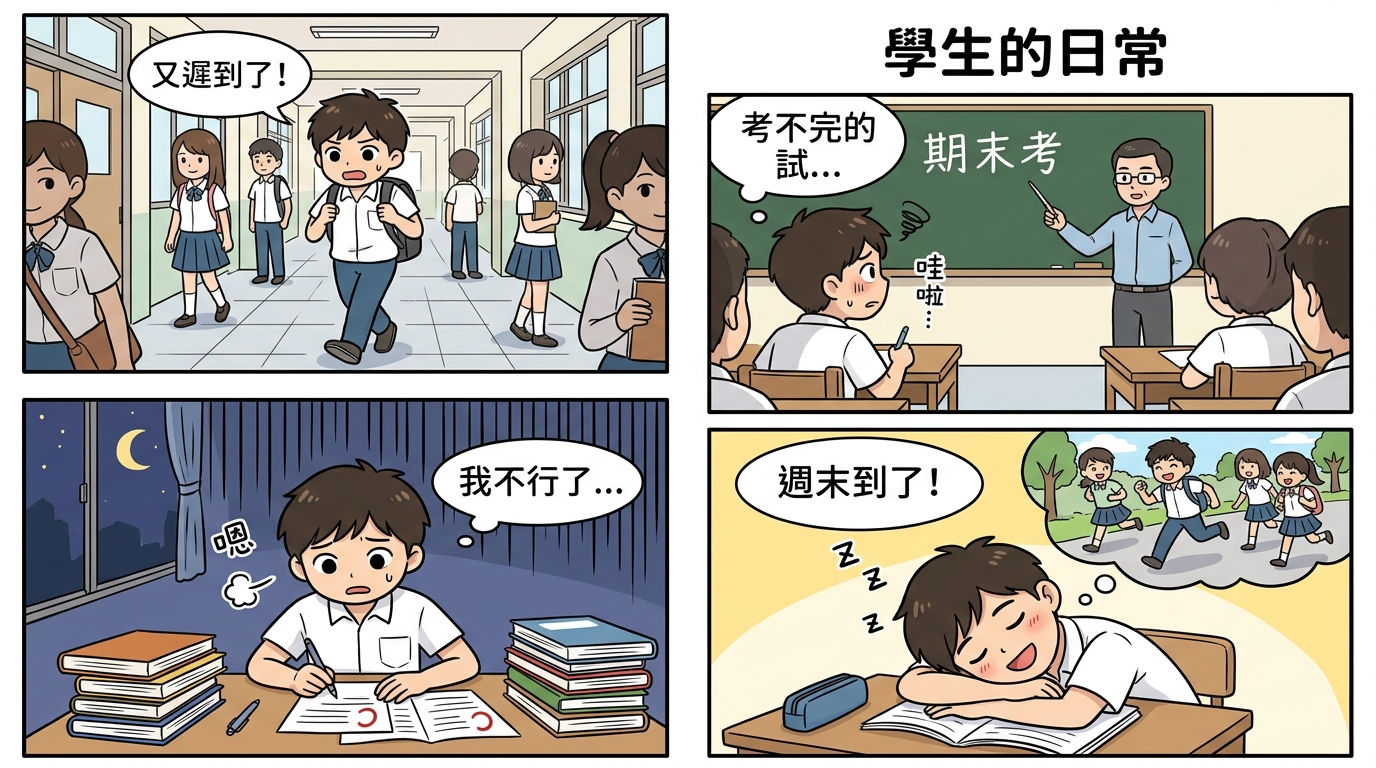 學生的日常生活漫畫