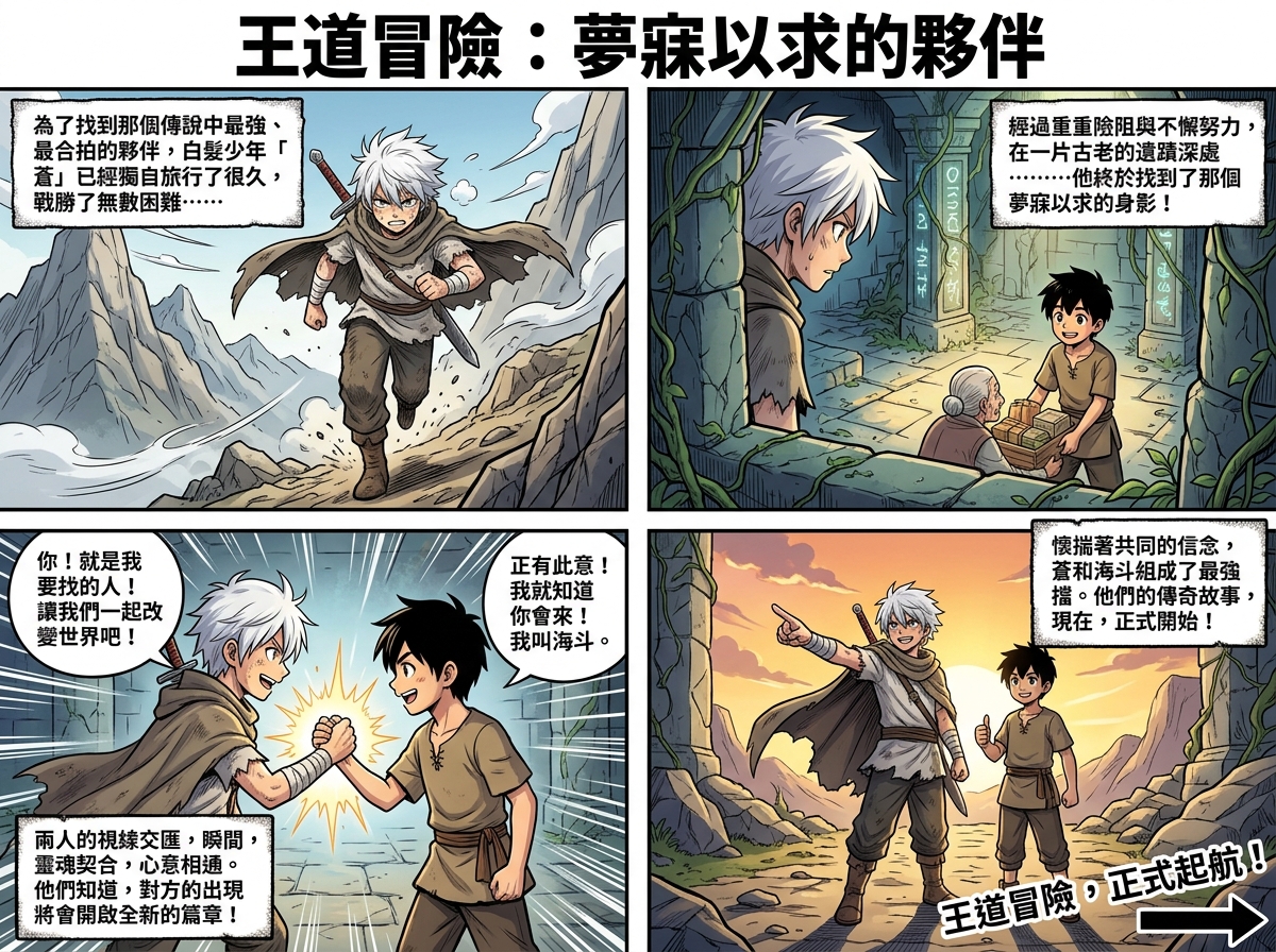 王道冒險：夢寐以求的夥伴漫畫